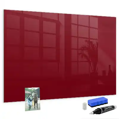 Tableau magnétique avec feutre de couleur bordeaux