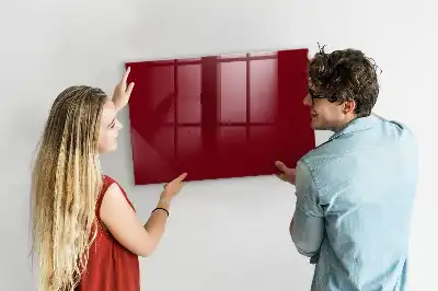 Tableau magnétique avec feutre de couleur bordeaux
