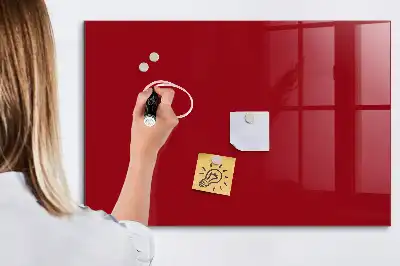 Tableau magnétique effaçable à sec de couleur rouge