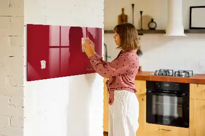 Tableau magnétique effaçable à sec de couleur rouge
