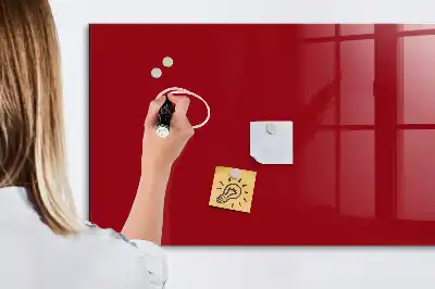 Tableau magnétique effaçable à sec de couleur rouge