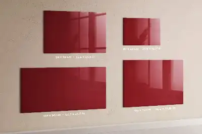 Tableau magnétique effaçable à sec de couleur rouge