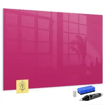 Tableau magnétique avec feutre couleur rose intense