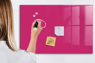 Tableau magnétique avec feutre couleur rose intense