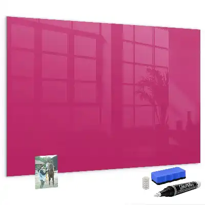 Tableau magnétique avec feutre couleur rose intense