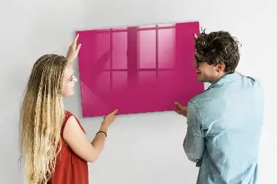 Tableau magnétique avec feutre couleur rose intense