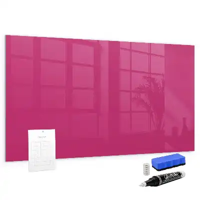Tableau magnétique avec feutre couleur rose intense