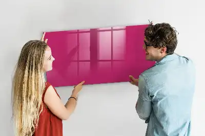 Tableau magnétique avec feutre couleur rose intense