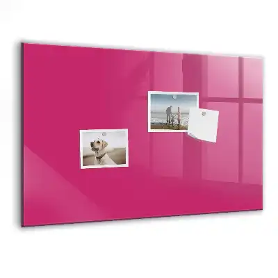 Tableau magnétique avec feutre couleur rose intense