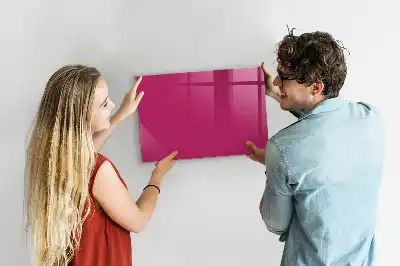Tableau magnétique avec feutre couleur rose intense