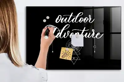Tableau magnétique avec feutre modèle Aventure en plein air