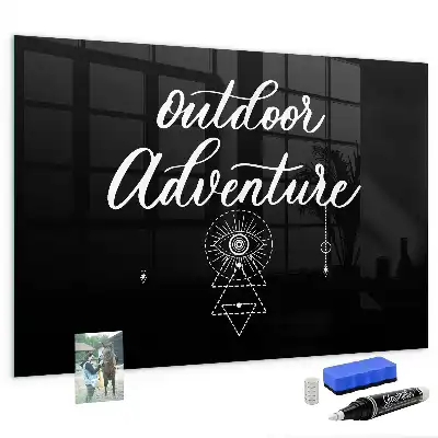 Tableau magnétique avec feutre modèle Aventure en plein air