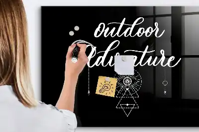 Tableau magnétique avec feutre modèle Aventure en plein air