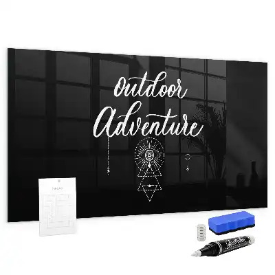 Tableau magnétique avec feutre modèle Aventure en plein air