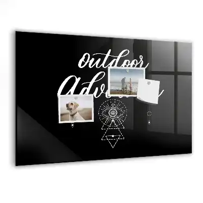 Tableau magnétique avec feutre modèle Aventure en plein air