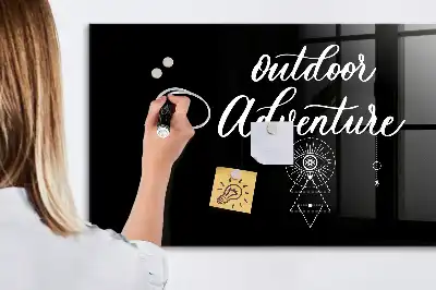 Tableau magnétique avec feutre modèle Aventure en plein air