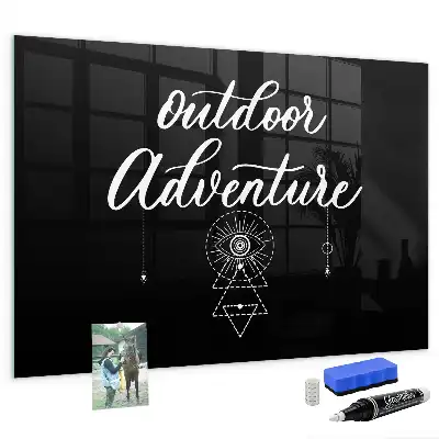 Tableau magnétique avec feutre modèle Aventure en plein air