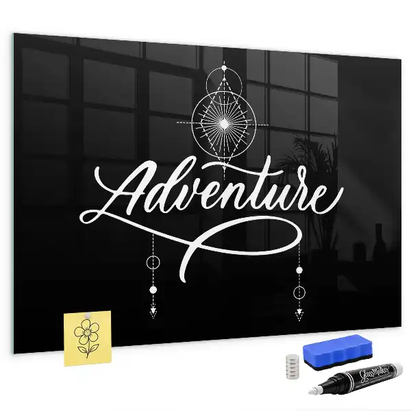 Tableau magnétique effaçable à sec modèle Aventure