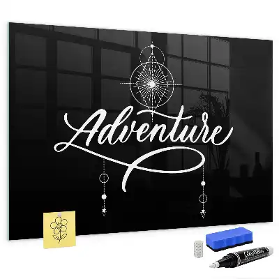 Tableau magnétique effaçable à sec modèle Aventure