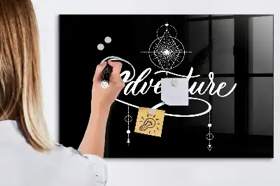 Tableau magnétique effaçable à sec modèle Aventure