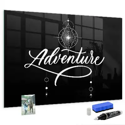 Tableau magnétique effaçable à sec modèle Aventure
