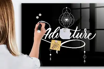Tableau magnétique effaçable à sec modèle Aventure