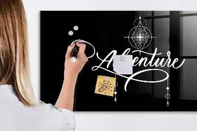 Tableau magnétique effaçable à sec modèle Aventure