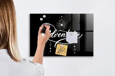 Tableau magnétique effaçable à sec modèle Aventure