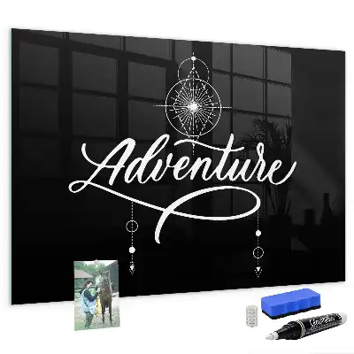 Tableau magnétique effaçable à sec modèle Aventure