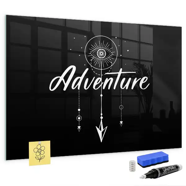 Tableau magnétique avec feutre modèle Aventure
