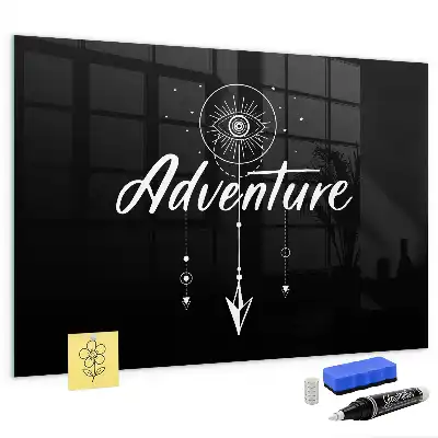 Tableau magnétique avec feutre modèle Aventure
