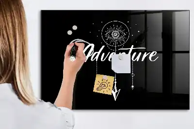Tableau magnétique avec feutre modèle Aventure