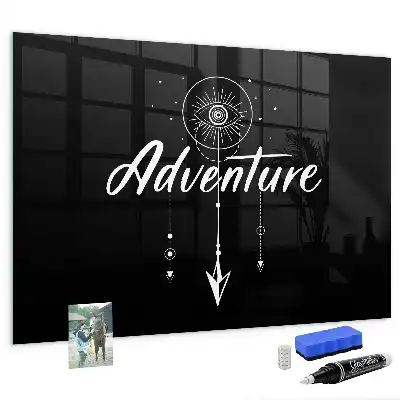 Tableau magnétique avec feutre modèle Aventure