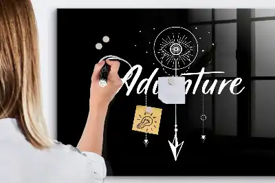 Tableau magnétique avec feutre modèle Aventure