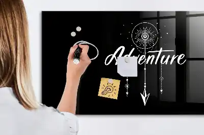 Tableau magnétique avec feutre modèle Aventure