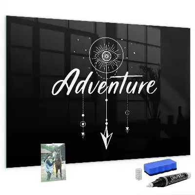 Tableau magnétique avec feutre modèle Aventure