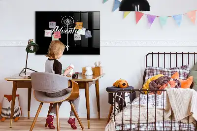 Tableau magnétique avec feutre modèle Aventure
