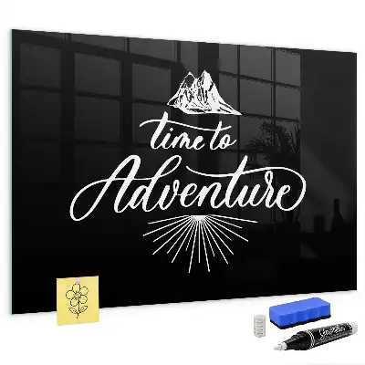 Tableau magnétique effaçable à sec modèle Aventure