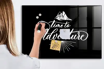 Tableau magnétique effaçable à sec modèle Aventure