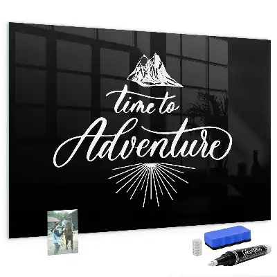 Tableau magnétique effaçable à sec modèle Aventure
