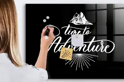 Tableau magnétique effaçable à sec modèle Aventure