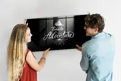 Tableau magnétique effaçable à sec modèle Aventure