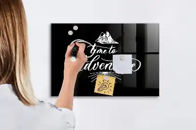 Tableau magnétique effaçable à sec modèle Aventure