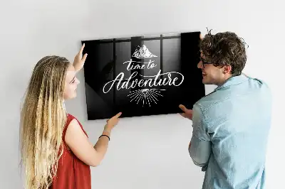 Tableau magnétique effaçable à sec modèle Aventure