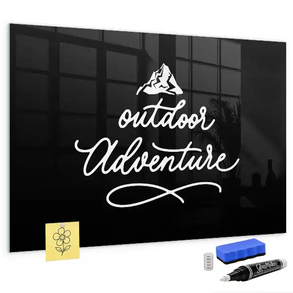 Tableau magnétique avec feutre modèle Aventure en plein air