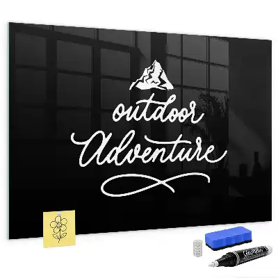 Tableau magnétique avec feutre modèle Aventure en plein air