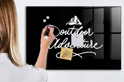 Tableau magnétique avec feutre modèle Aventure en plein air