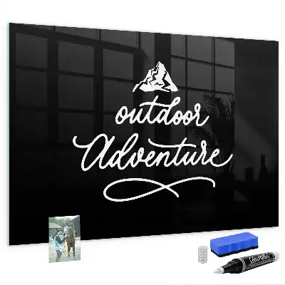 Tableau magnétique avec feutre modèle Aventure en plein air