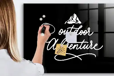 Tableau magnétique avec feutre modèle Aventure en plein air
