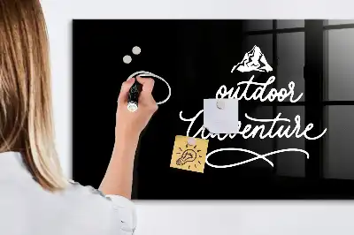 Tableau magnétique avec feutre modèle Aventure en plein air